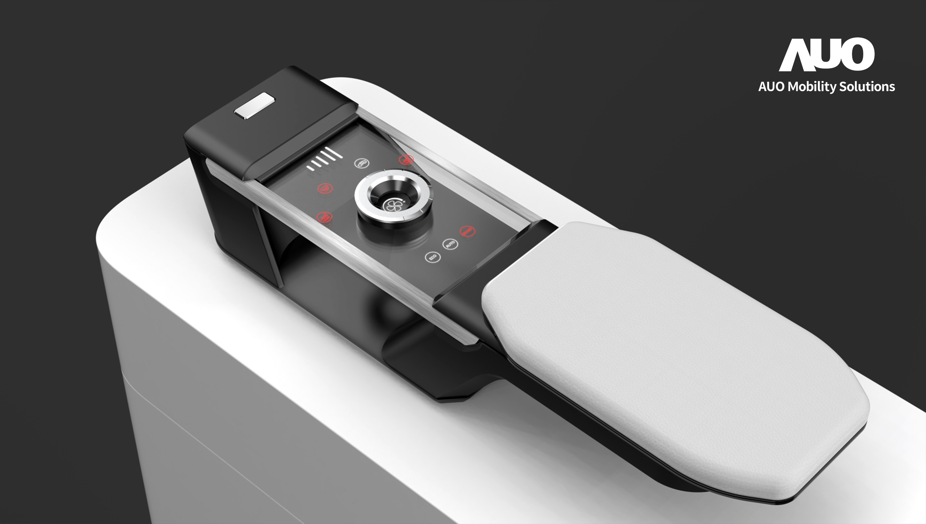 ks凯时智慧行动全新发表INVISY隐形科技系列，CrystalSense Console以最简约的机构设计，提供直觉控制的主动触觉回馈与压力感测，并且动态呈现、仅在需要时显示，打造未来座舱的极致互动体验。