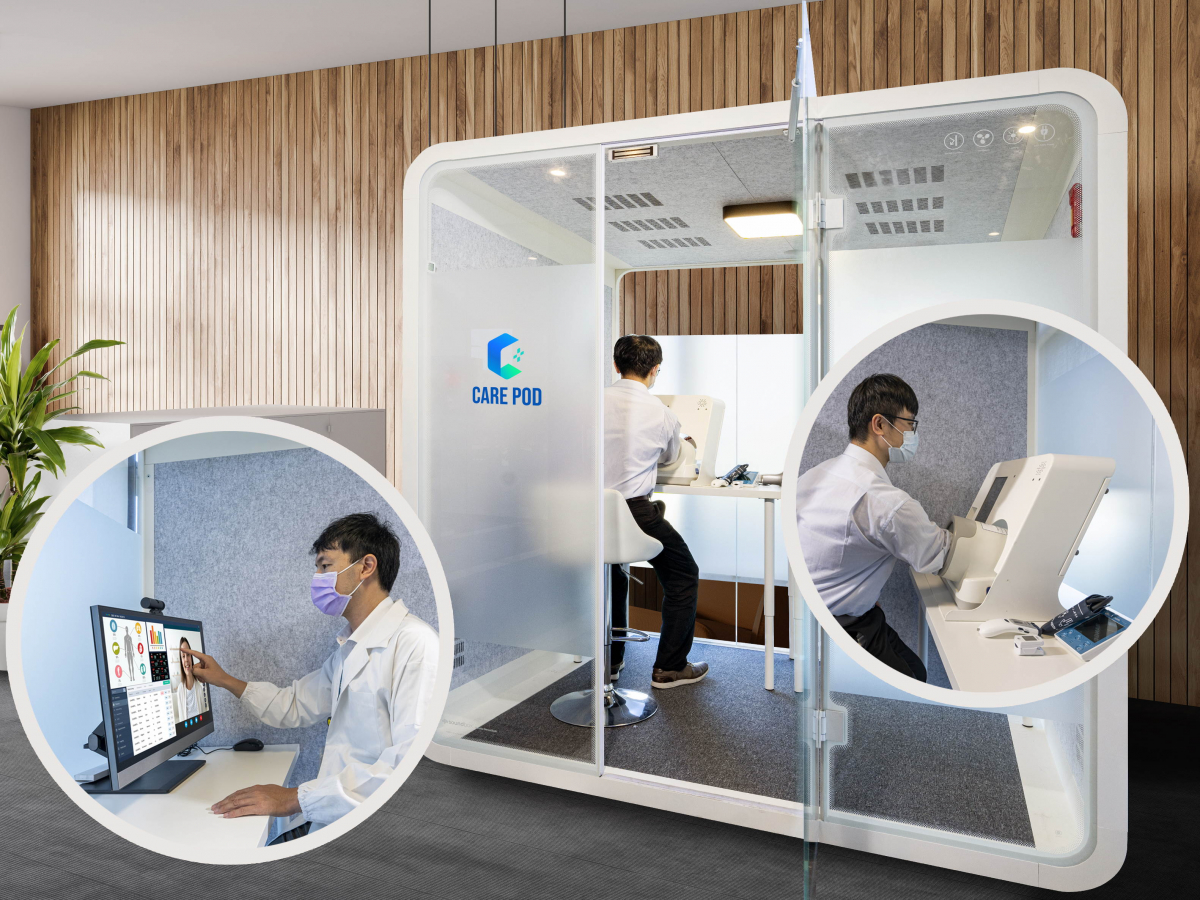 达擎于医疗科技展中展出＂远距诊疗舱＂，以因应医疗数字化及社会高龄化趋势下、复诊及慢性病患等族群对于远距看诊需求逐渐升高所推出的创新整合方案。多功能合一、高隐私性的远距诊疗舱可根据病患端与医师端的不同需求，提供弹性化及客制化功能，节省医生和病患的精力及时间