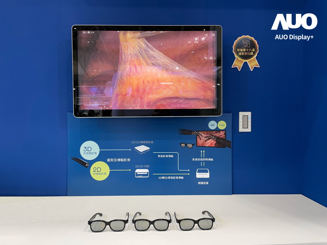 達擎寬視角3D醫療顯示器，協助醫護團隊成員於手術進行時，皆能看到一致性的3D影像，提高溝通效率，使手術更精準、快速完成達擎寬視角3D醫療顯示器，協助醫護團隊成員於手術進行時，皆能看到一致性的3D影像，提高溝通效率，使手術更精準、快速完成