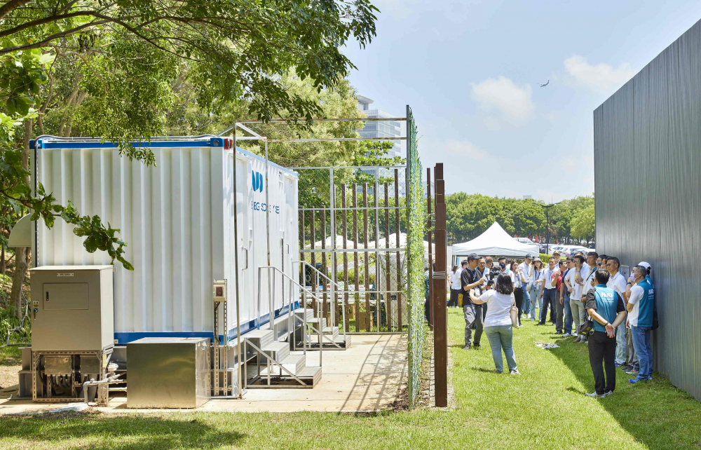 友達西大墩窯文化館建置屋頂全綠電及儲能櫃，為兼具創能儲能的永續綠能場域